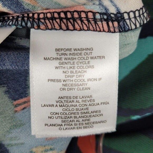 Nine West Size M NEW Stretch Multicolor Knee Lenght Shift Dress Short Sleeve - Picture 10 of 11